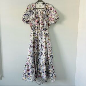 Flora Obscura X J.Crew side-cutout dress in kaleidoscope floral 20